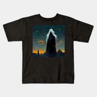 Silver Haired High Elf- best selling Kids T-Shirt